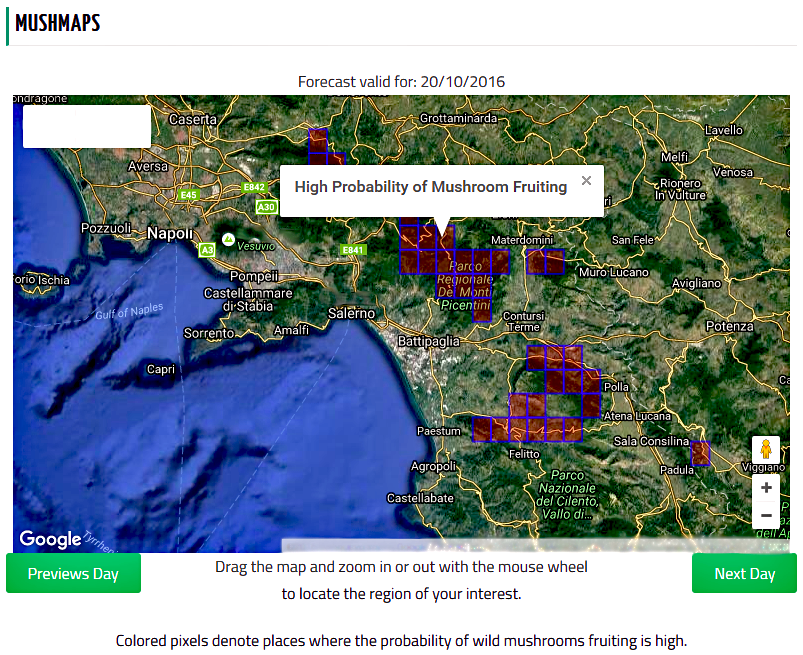 MushMap Campania, Italy